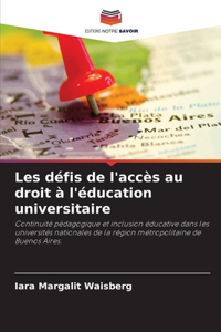 Les défis de l'accès au droit à l'éducation universitaire