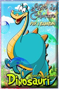 Dinosauri Libro da Colorare per i Bambini