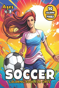 Soccer Coloring Book for Girls