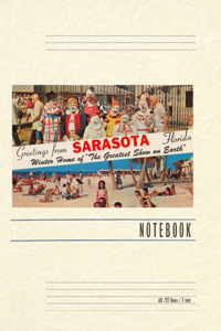 Vintage Lined Notebook Greetings from Sarasota, Florida