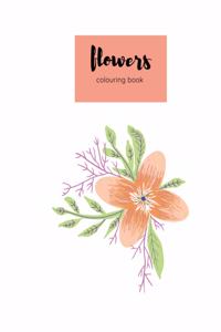 colouring book flowers