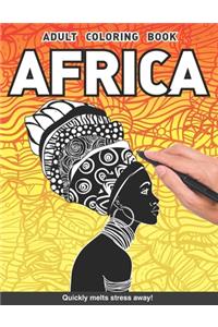 Africa Adults Coloring Book