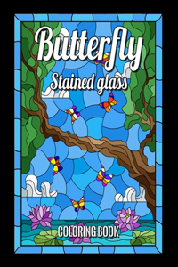 Butterfly Stained Glass Coloring Book