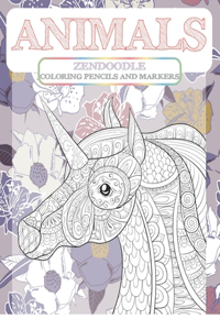 Zendoodle Coloring Pencils and Markers - Animals