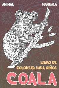 Libro de colorear para niños - Mandala - Animal - Coala