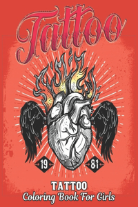 Tattoo Coloring Book for Girls