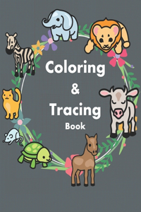 coloring & tracing book