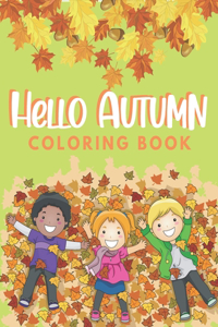 Hello Autumn Coloring Book