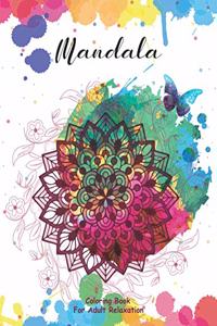 Mandala Coloring Book For Adult Relaxation