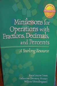 Harcourt School Publishers Math: Minilessns/Oper/Fract/Dec..G5 Cfl