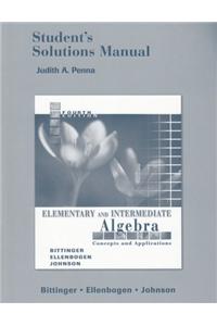 Student Solutions Manual for Elementary and Intermediate Algebra: Concepts and Applications