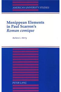 Menippean Elements in Paul Scarron's «Roman Comique»