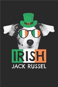 Jack Russel Terrier Notebook 'St. Patrick's Day' - Gift for Dog Lovers - Jack Russel Terrier Journal