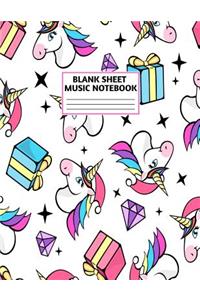 Blank Sheet Music Notebook