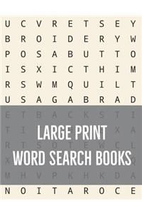 Large Print Word Search Books