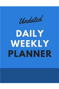 Undated Daily Weekly Planner