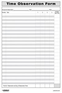 Time Observation Form