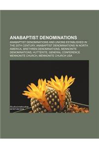 Anabaptist Denominations