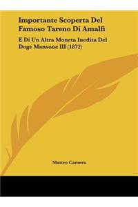 Importante Scoperta del Famoso Tareno Di Amalfi