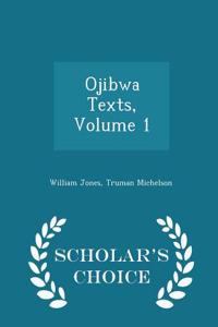 Ojibwa Texts, Volume 1 - Scholar's Choice Edition