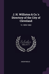 J. H. Williston & Co.'s Directory of the City of Cleveland