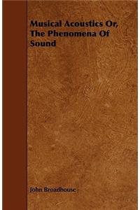 Musical Acoustics Or, the Phenomena of Sound