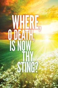 Where, O Death Sunday Easter Images Bulletin, Large (Pkg of 50)