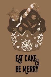 Christmas Journal - Eat Cake & Be Merry (Tan)