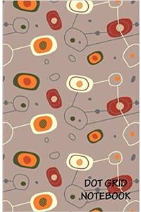 Dot Grid Notebook - Retro Pattern: Dot Grid Pages: 3