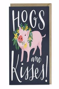 Em & Friends Hogs and Kisses Card