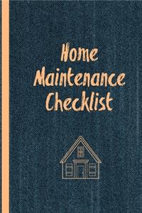 Home Maintenance Checklist