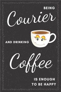 Courier & Drinking Coffee Notebook