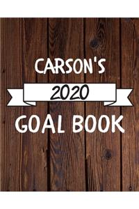 Carson's 2020 Goal Book