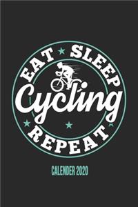 Eat Sleep Cycling Repeat Calender 2020