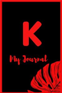 My Journal with the initial K