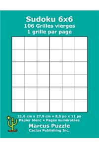 Sudoku 6x6 - 106 Grilles vierges