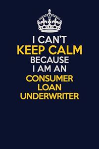 I Can't Keep Calm Because I Am An Consumer Loan Underwriter
