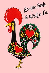 Recipe Book To Write In