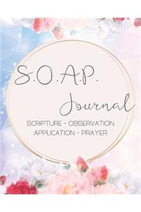 SOAP Journal-Easy & Simple Guide to Scripture Journaling-Bible Study Workbook 100 pages Book 21