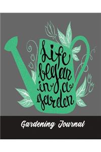 Gardening Journal: Gardening Gifts for Mom & Dad - Logbook to Track Your Plants and The Care They Requires - Inspiring & Cute Quote