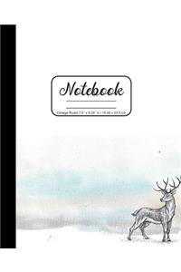 Notebook College Ruled 7.5 x 9.25 in / 19.05 x 23.5 cm