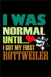 I Was Normal Until I Got My First Rottweiler
