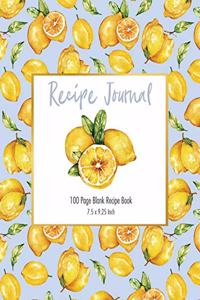 Recipe Journal - Lemons