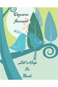 Daycare Journal Let's Keep in Touch