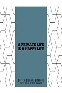 Dotted Notebook Journal / 8.5 x 11 / 110 Pages