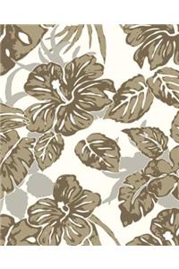 Natural Tropical Hibiscus Leaves Seamless Pattern