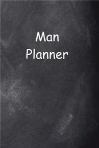 2019 Daily Planner For Men Man Planner Chalkboard Style