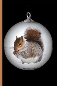 Christmas 6 Squirrel Eating a Nut in the Snow Ornament