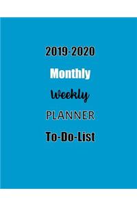 2019-2020 Monthly Weekly Planner to Do List