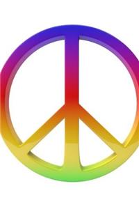 Rainbow Peace Sign Symbol Journal